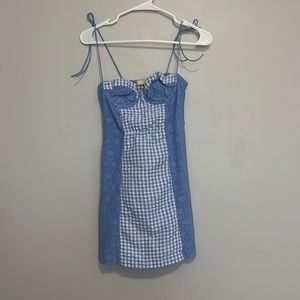 Blue mini urban outfitters dress